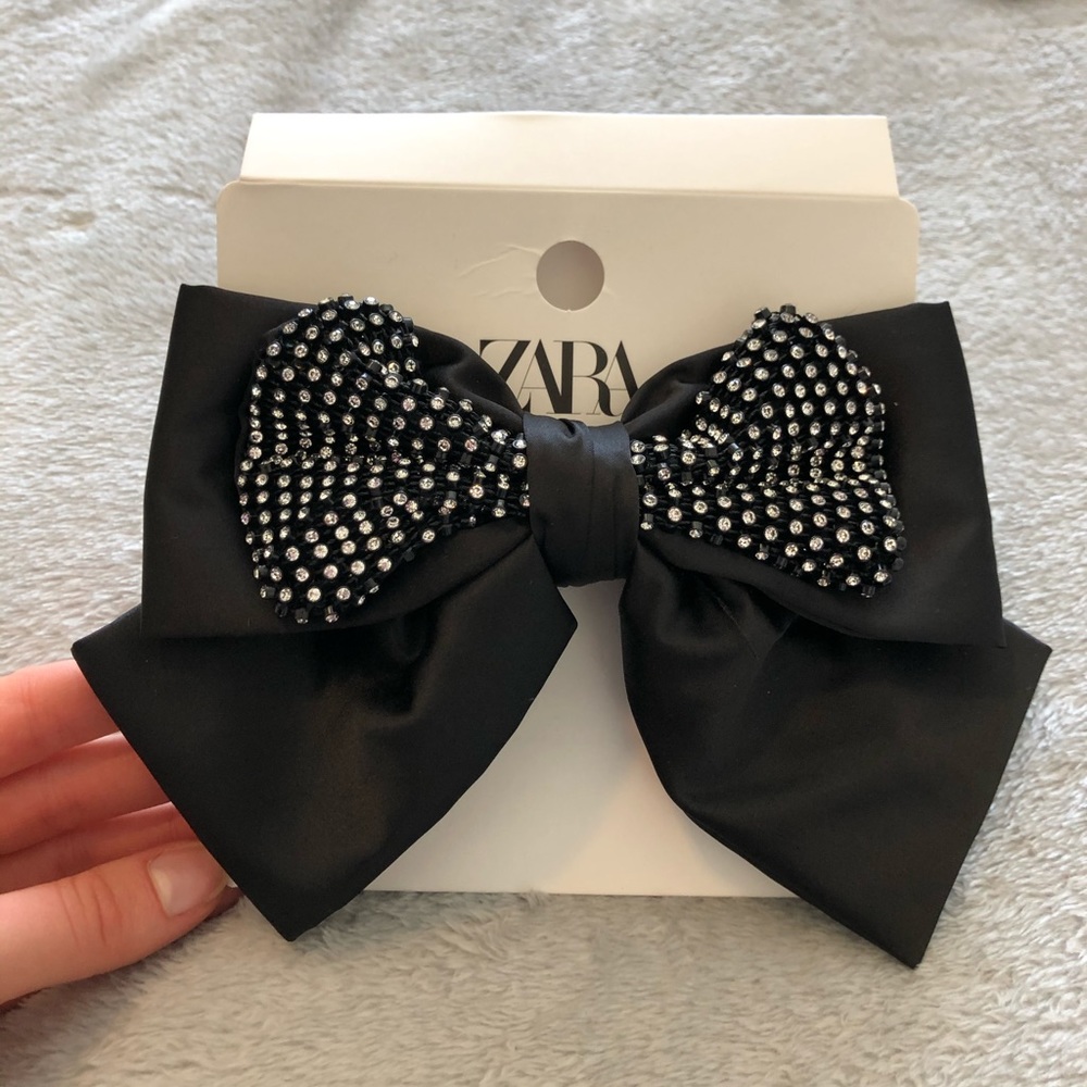 Zara embellished hair bow